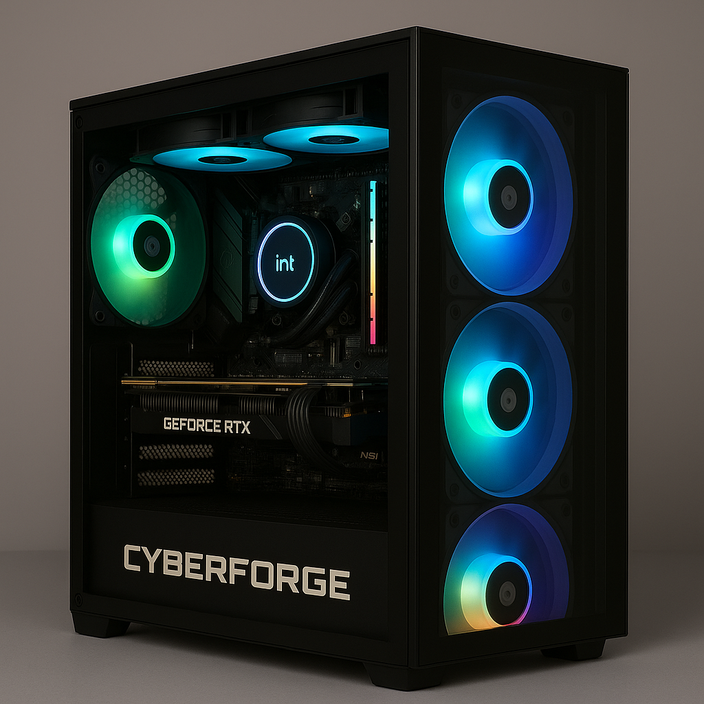 🖥️ CyberForge Vanguard- Gaming en 1080p ULTRA (100+ FPS eSport, 60+ FPS AAA)