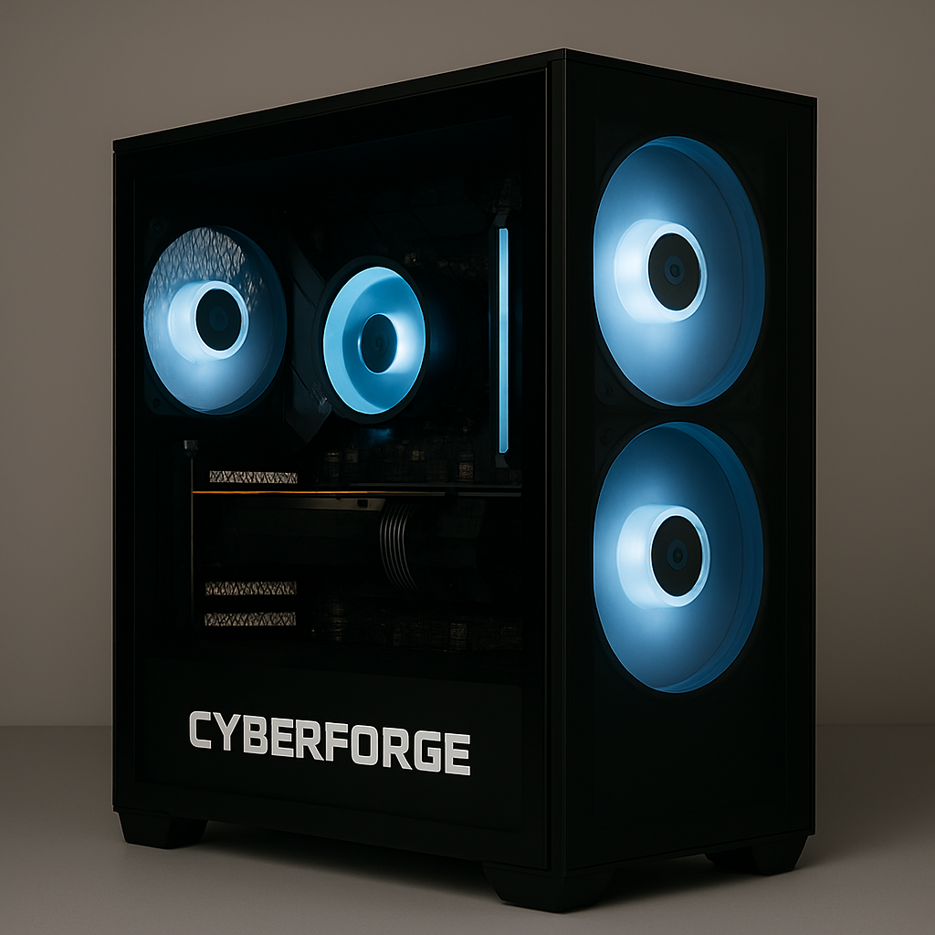 🖥️ CyberForge Titan – Gaming 4K Ultra & Création extrême (120+ FPS eSport, 80+ FPS AAA)